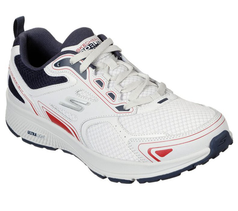 Skechers Herr Vita/Marinblå Sneakers - Gorun Consistent - Vestige - Sverige (EFLBX-7031)